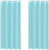vidaXL Voile Vorhänge mit Ösen 2 Stk. Türkis 4102145 Bild 2