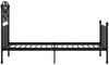 vidaXL Bettgestell Schwarz Metall und Sperrholz 100x200 cm [324844] Bild 4