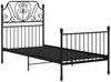 vidaXL Bettgestell Schwarz Metall und Sperrholz 100x200 cm [324844] Bild 2