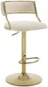 Vente-unique - MAYEMA Barhocker Stoff Beige - B 49 cm x H 107 cm87 cm x L 46 cm Bild 4
