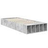 vidaXL Bettrahmen mit Regal Beton Grau 90 x 190 cm Holzwerkstoff 3408406 Bild 5