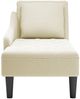 vidaXL Chaiselongue mit Kissen und Rechter Armlehne Creme Samt 4009779 Bild 4