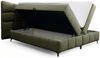 Boxspringbett Bett Schlafzimmerbett NOVA 140x200cm Stoff Rolf Flaschengrün Bild 4