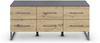 Lowboard >Butte< in Eiche Artisan / grau metallic - 120x53x42 (BxHxT) Bild 4