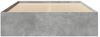 vidaXL Bettgestell Betongrau 135x190 cm Holzwerkstoff 3295691 Bild 5