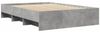 vidaXL Bettgestell Betongrau 135x190 cm Holzwerkstoff 3295691 Bild 4