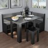 Esstisch mit Stuhl Roman Schwarz 90 x 60 cm Vicco Bild 5