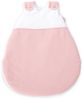 FabiMax Stubenwagen Weiß lackiert, 2 in 1 Musselin / Waffelpiqué Komplettset Rosa mit Schlafsack Bild 3