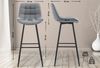 CLP Barhocker Dartford,grau Stoff Bild 2
