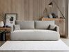 Selsey 'Ovo Mini' 3-Sitzer Schlafsofa mit Bettkasten, Velours Easy-Clean, grau Bild 2