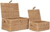 House Nordic Körbe, Seegras/Metall, natur, 2er-Set Bild 2