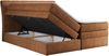 Boxspringbett, Stauraumbett, Bett mit Multipocket-Matratze und Topper - GOLD-10-KING - 160x200cm - Orange Stoff - H3 Bild 4