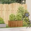 vidaXL Pflanzkübel Rostig 80x40x40 cm Wetterfester Stahl 860674 Bild 3