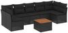 vidaXL 8-tlg. Garten-Sofagarnitur mit Kissen Schwarz Poly Rattan 3255901 Bild 2