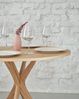 Ragaba runder Esstisch, Esche & MDF Eschenholzfurnier, Naturfinish, Ø 80 cm Bild 3