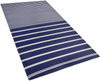 Outdoor Teppich marineblau 90 x 180 cm Streifenmuster Kurzflor HALDIA Bild 4