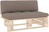 vidaXL Outdoor-Mittelsofa Paletten Imprägniertes Kiefernholz 3066537 Bild 2