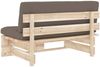 vidaXL Outdoor-Mittelsofa Paletten Imprägniertes Kiefernholz 3066537 Bild 5