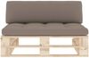 vidaXL Outdoor-Mittelsofa Paletten Imprägniertes Kiefernholz 3066537 Bild 3