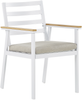 Gartentisch Set CAVOLI Metall 105x105x73 cm Beige Bild 5