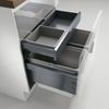 NABER 8012373 Abfallsammler Cox® Base 360 S/600-2 mit Base-Board, hellgrau, H 460 mm Bild 2