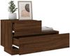 vidaXL Nachttisch mit LED-Leuchten Braun Eichen-Optik 70x36x40,5 cm 836783 Bild 4