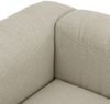 Sofa 3-Sitzer mit Ottomane Kattrina Flachgewebe creme Bild 5