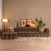 Bronx71 Ecksofa Luca XL Chenille mocha links Bild 2