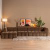 Bronx71 Ecksofa Luca XL Chenille mocha links Bild 3