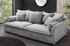Gemütliches Hussensofa PARADISO 200cm Bouclé grau Federkern Bild 4