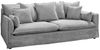 Gemütliches Hussensofa PARADISO 200cm Bouclé grau Federkern Bild 5