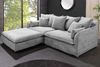 Gemütliches Hussensofa PARADISO 200cm Bouclé grau Federkern Bild 3