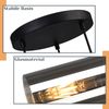 ZMH Pendelleuchte 3-flammig Glas Pendelleuchte E27 LED rund schwarz Pendelleuchte Bild 4