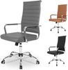 Bürostuhl Ergonomisch Wippfunktion 150 kg belastbar Armlehne grau Bild 4