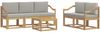 vidaXL Outdoor-Sofagarnitur 6 pcs Weiß und Hellgrau 59 x 59 x 37 cm 3387260 Bild 2