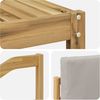 vidaXL Outdoor-Sofagarnitur 6 pcs Weiß und Hellgrau 59 x 59 x 37 cm 3387260 Bild 5