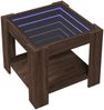 vidaXL LED-Couchtisch Braun Eichen-Optik 53x53x45 cm Holzwerkstoff 847545 Bild 3