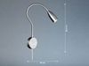 Fischer & Honsel 30703 LED Wandleuchte Sten nickel matt verstellbar Bild 4