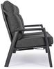 2 Sitzer Sofa Idekla aus Aluminium, modern und verstellbar, anthrazit, für Outdoor, inkl. Kissen Bild 2