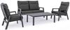 2 Sitzer Sofa Idekla aus Aluminium, modern und verstellbar, anthrazit, für Outdoor, inkl. Kissen Bild 5