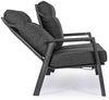 2 Sitzer Sofa Idekla aus Aluminium, modern und verstellbar, anthrazit, für Outdoor, inkl. Kissen Bild 4