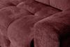 Schlafsofa Designersofa Sofa 3-Sitzer ARIELLE in Stoff Perfect Harmony Bordeauxrot Bild 2