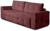 Schlafsofa Designersofa Sofa 3-Sitzer ARIELLE in Stoff Perfect Harmony Bordeauxrot Bild 3