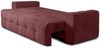 Schlafsofa Designersofa Sofa 3-Sitzer ARIELLE in Stoff Perfect Harmony Bordeauxrot Bild 4