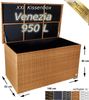 XXL Kissenbox ca. 950L auch als Tisch nutzbar mit doppel Hubautomatik u. Innenverkleidung, Farbe Natur, Bild 2