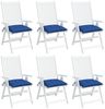 vidaXL Palettenkissen 6 Stk. Blau 50x50x7 cm Oxford-Gewebe 361539 Bild 4