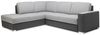Ecksofa Sofa JUNES mit Schlaffunktion Grau / Hellgrau Ottomane Links Bild 4