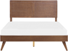 Holzbett dunkelbraun Lattenrost 160x200 cm ISTRES Bild 4