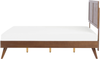 Holzbett dunkelbraun Lattenrost 160x200 cm ISTRES Bild 5