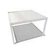 Weide Deluxe Plus | Pergola Voll Aluminium freistehend | 4 x 4 M | Lamellendach weiß Bild 2